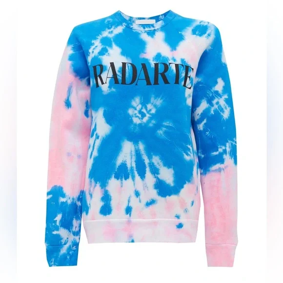 🔥 Rodarte Blue Pink Tie Dye Radarte Crewneck Sweatshirt Small